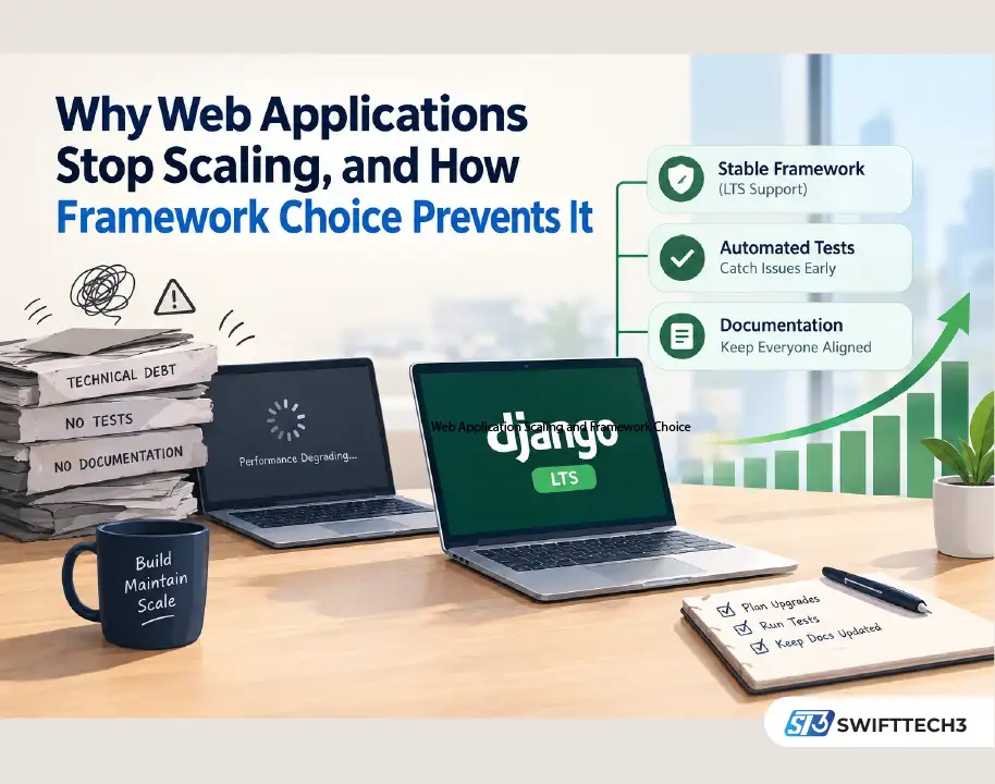 Web application scaling with Django LTS, automated testing, and documentation